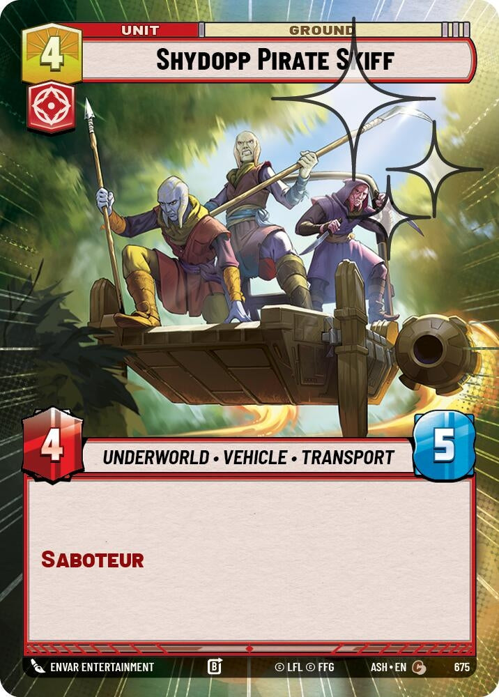 Image for Shydopp Pirate Skiff (Hyperspace Foil) (675) (ASH) - Star Wars: Unlimited
