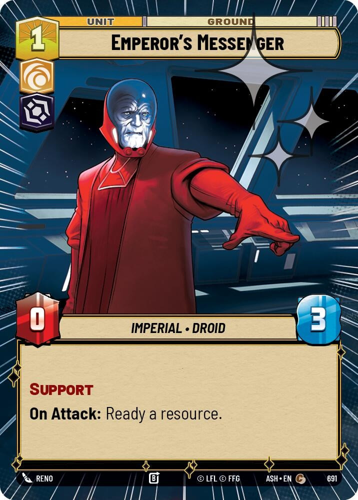 Image for Emperor's Messenger (Hyperspace Foil) (691) (ASH) - Star Wars: Unlimited