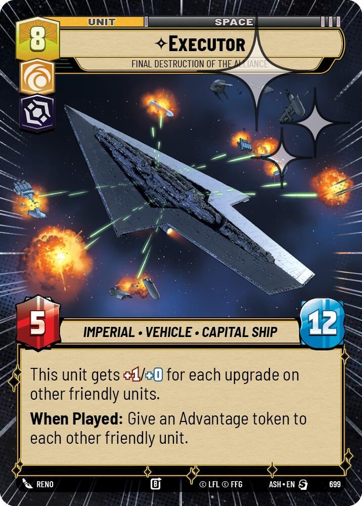 Image for Executor - Final Destruction of the Alliance (Hyperspace Foil) (699) (ASH) - Star Wars: Unlimited