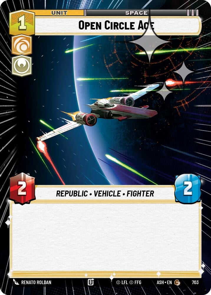 Image for Open Circle Ace (Hyperspace Foil) (703) (ASH) - Star Wars: Unlimited