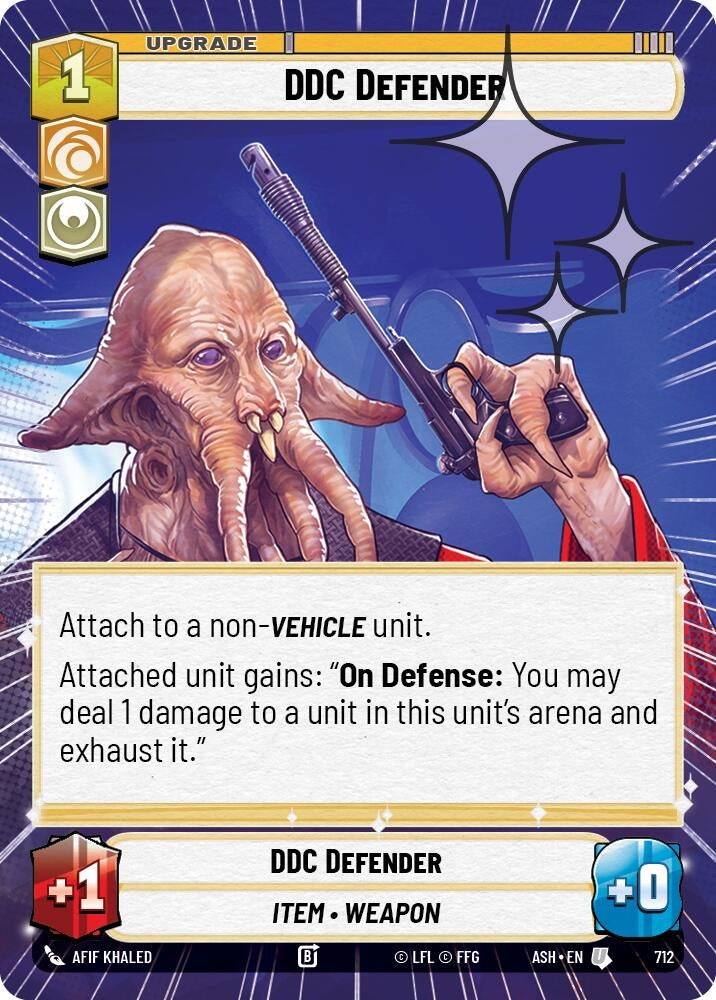 Image for DDC Defender (Hyperspace Foil) (712) (ASH) - Star Wars: Unlimited