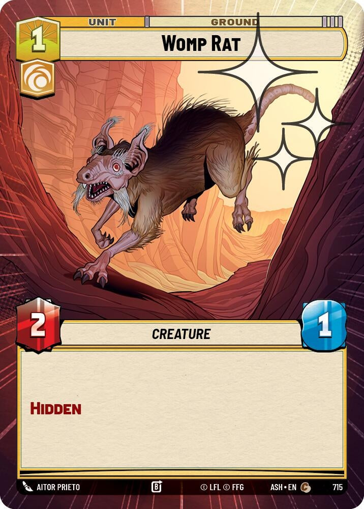 Image for Womp Rat (Hyperspace Foil) (715) (ASH) - Star Wars: Unlimited