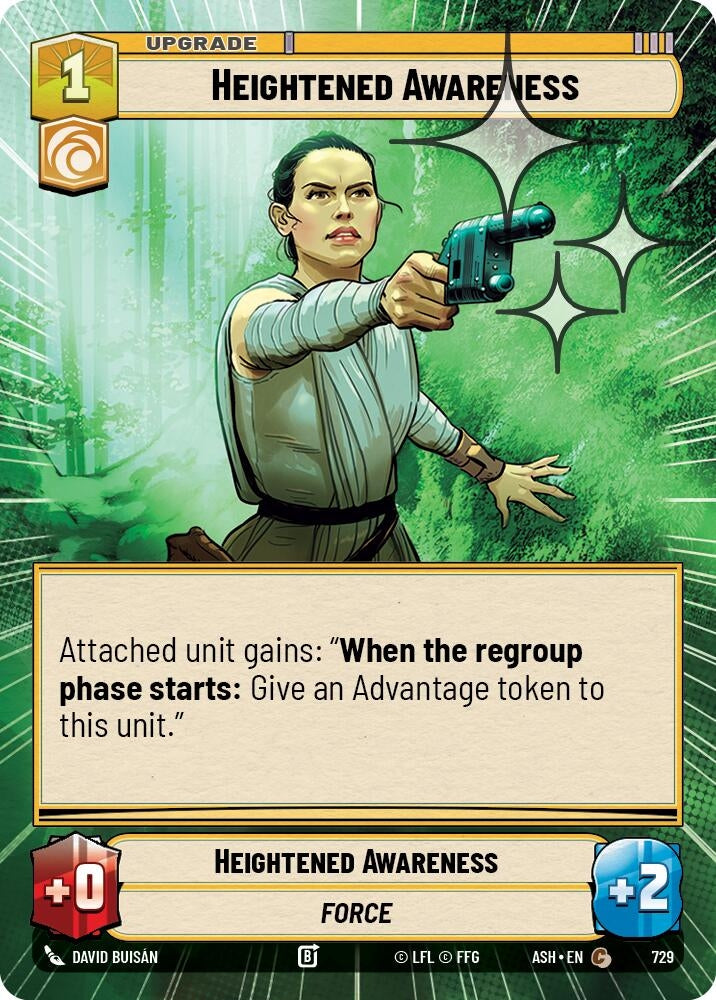 Image for Heightened Awareness (Hyperspace Foil) (729) (ASH) - Star Wars: Unlimited