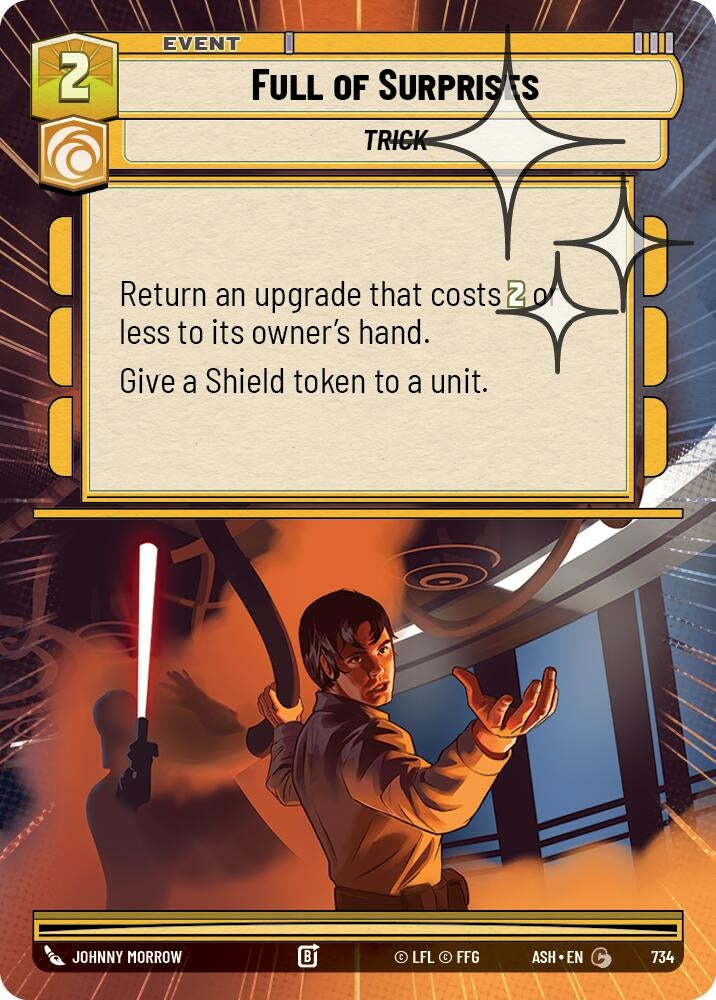 Image for Full of Surprises (Hyperspace Foil) (734) (ASH) - Star Wars: Unlimited