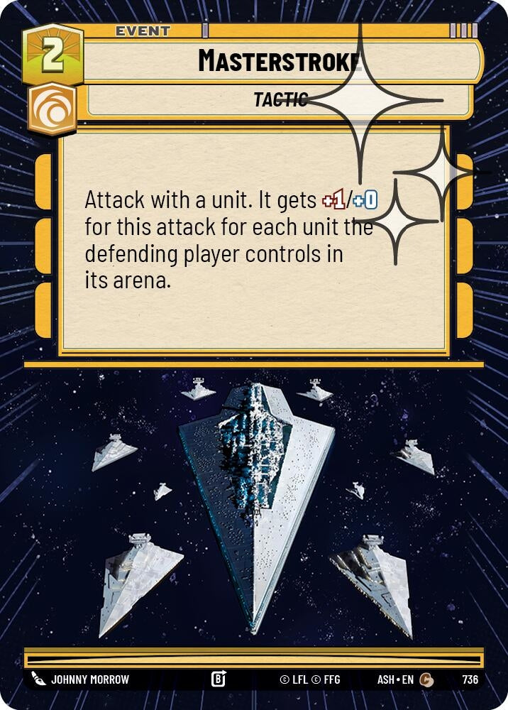 Image for Masterstroke (Hyperspace Foil) (736) (ASH) - Star Wars: Unlimited