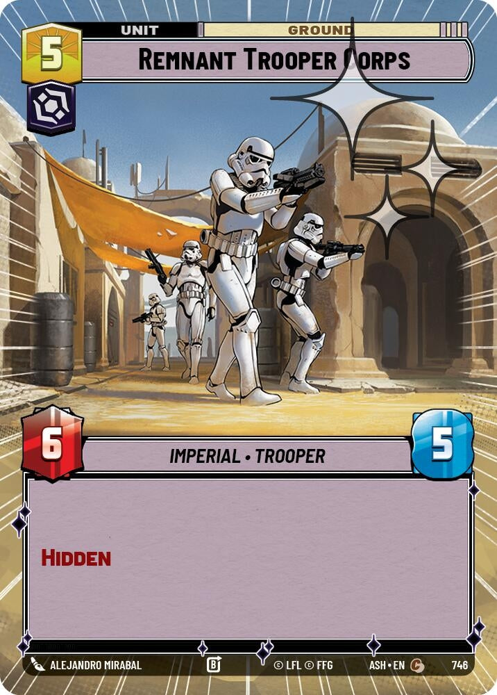 Image for Remnant Trooper Corps (Hyperspace Foil) (746) (ASH) - Star Wars: Unlimited