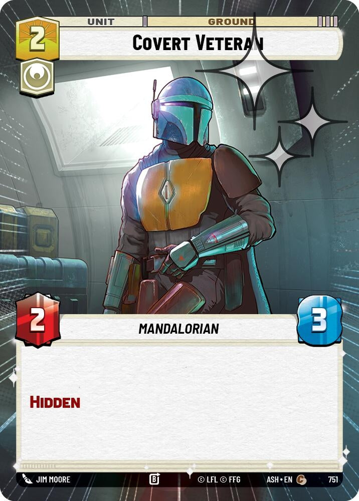 Image for Covert Veteran (Hyperspace Foil) (751) (ASH) - Star Wars: Unlimited