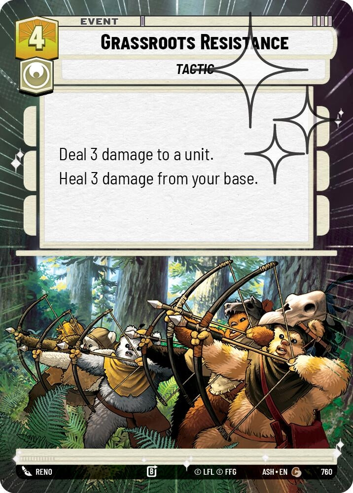 Image for Grassroots Resistance (Hyperspace Foil) (760) (ASH) - Star Wars: Unlimited