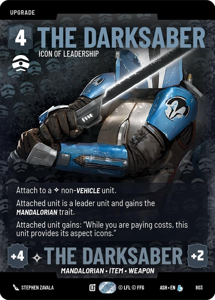 Image for The Darksaber - Icon of Leadership (Prestige) (803) (ASH) - Star Wars: Unlimited