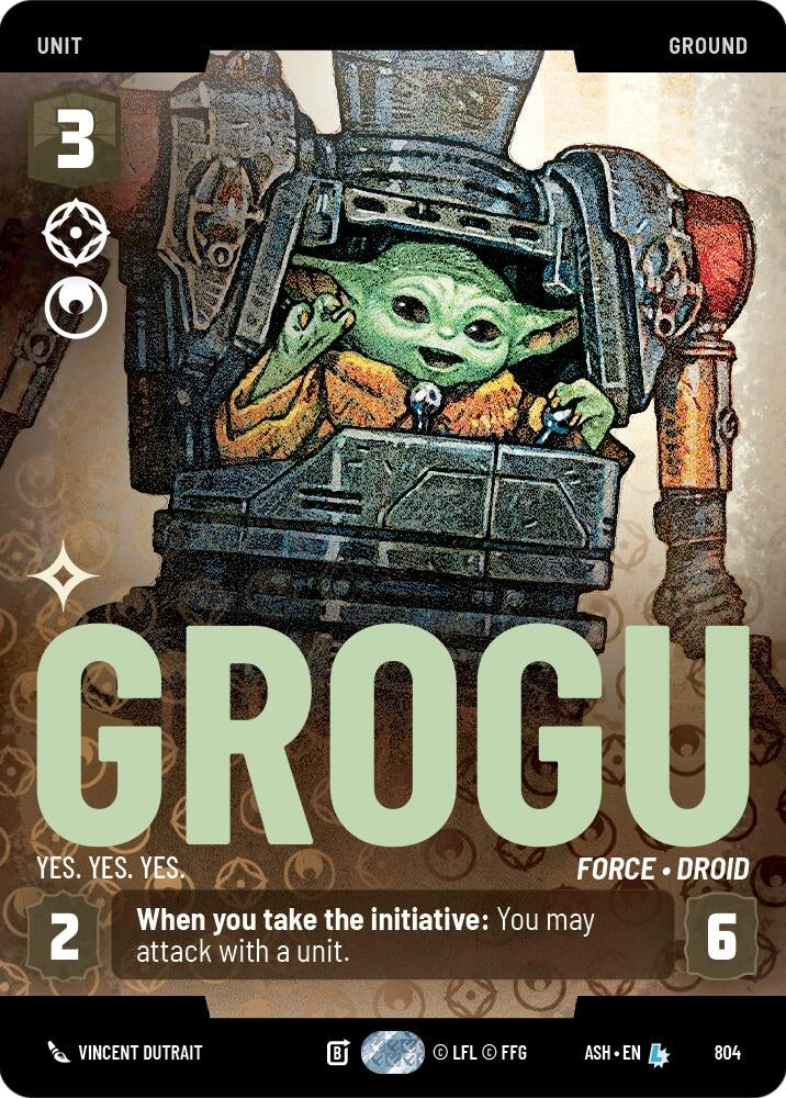 Image for Grogu - Yes. Yes. Yes. (Prestige) (804) (ASH) - Star Wars: Unlimited