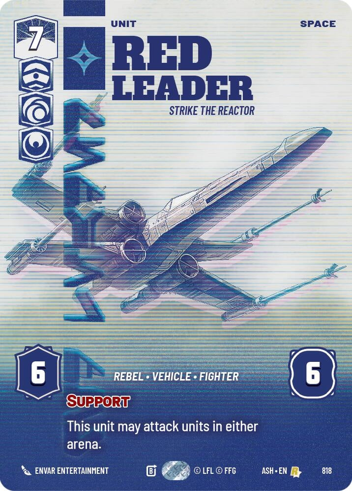 Image for Red Leader - Strike the Reactor (Prestige) (818) (ASH) - Star Wars: Unlimited