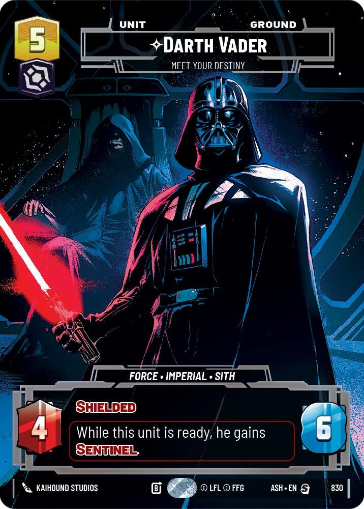 Image for Darth Vader - Meet Your Destiny (Prestige) (830) (ASH) - Star Wars: Unlimited