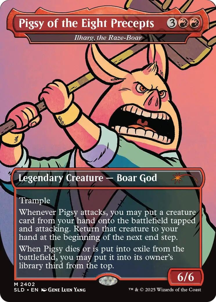 Image for Pigsy of the Eight Precepts - Ilharg, the Raze-Boar (2402) (SLD) - Magic: The Gathering