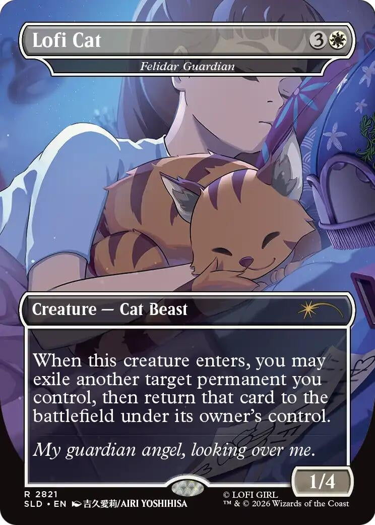 Image for Lofi Cat - Felidar Guardian (2821) (SLD) - Magic: The Gathering