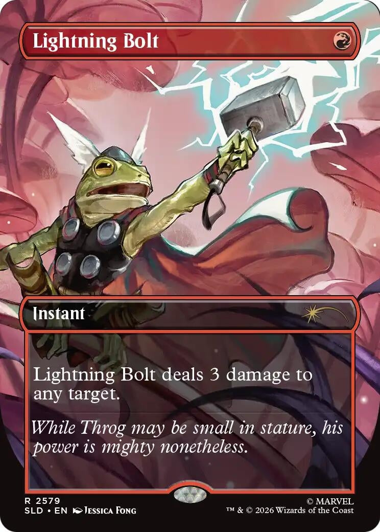 Image for Lightning Bolt (2579) (2579) (SLD) - Magic: The Gathering