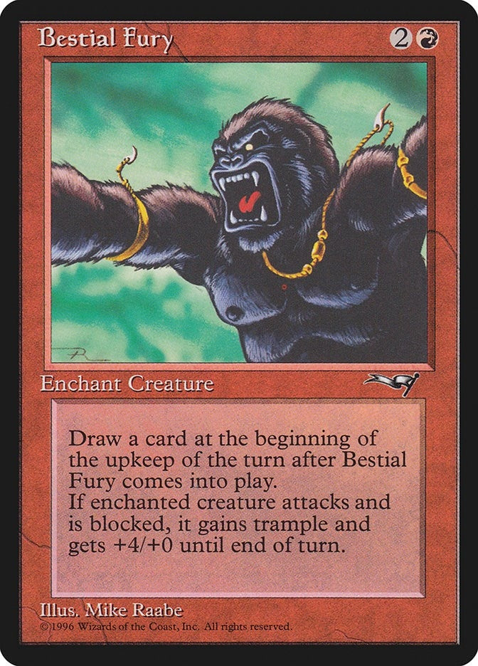 Image for Bestial Fury (Facing Left) (100) (ALL) - Magic: The Gathering