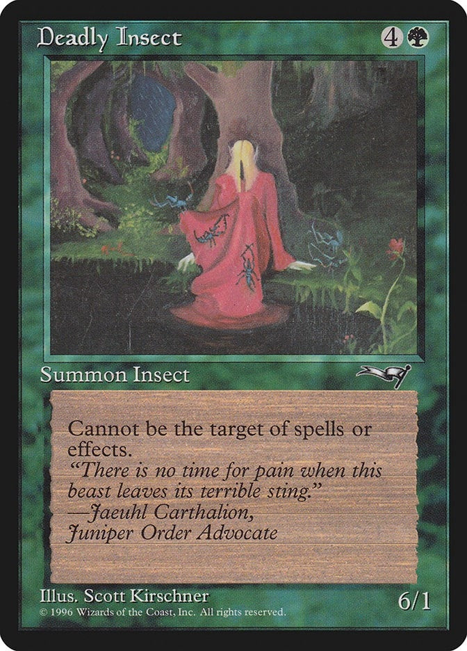 Image for Deadly Insect (Red Robe) (65) (ALL) - Magic: The Gathering