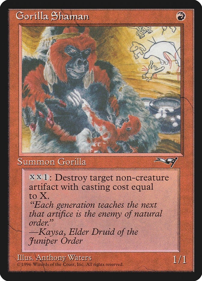 Image for Gorilla Shaman (Holding Baby) (107) (ALL) - Magic: The Gathering