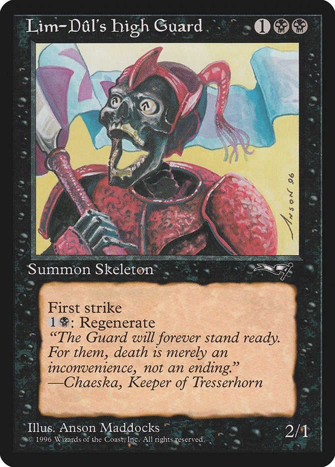 Image for Lim-Dul's High Guard (Red Armor) (18) (ALL) - Magic: The Gathering