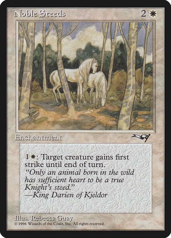 Image for Noble Steeds (Trees in Forefront) (141) (ALL) - Magic: The Gathering