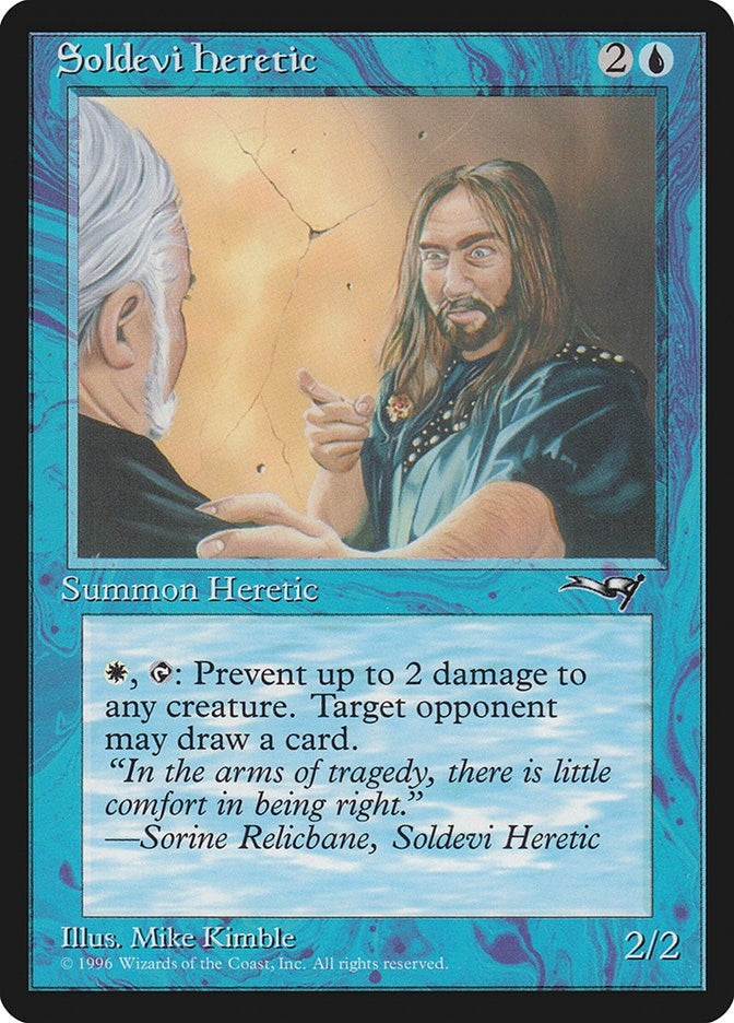 Image for Soldevi Heretic (Blue Robe) (50) (ALL) - Magic: The Gathering