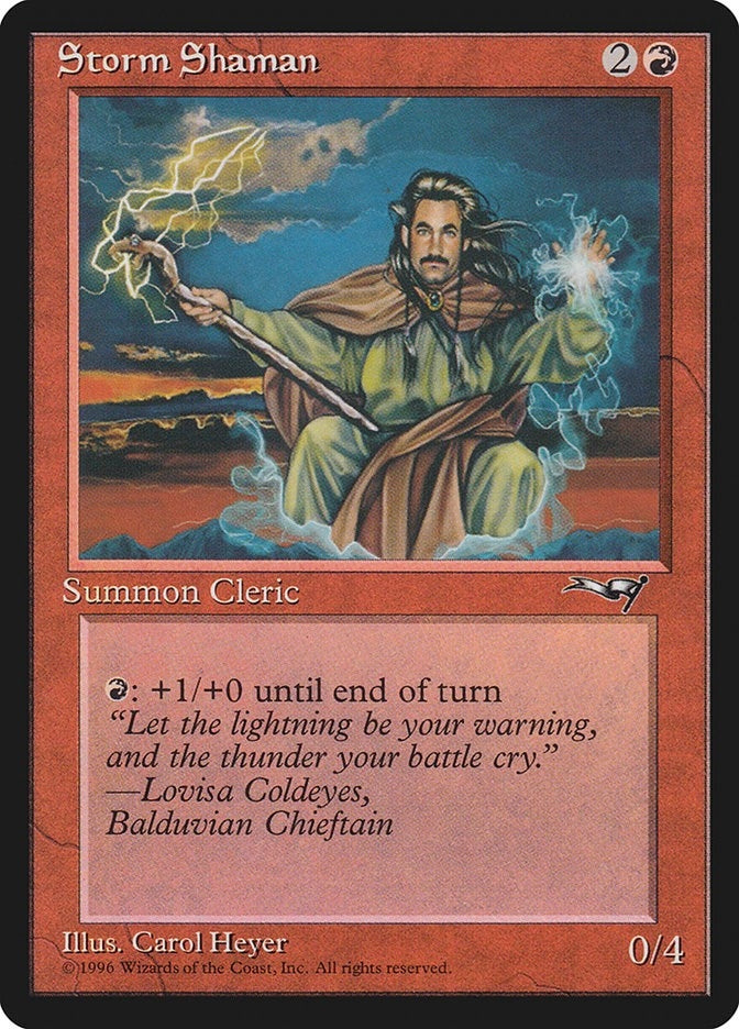 Image for Storm Shaman (Male) (119) (ALL) - Magic: The Gathering