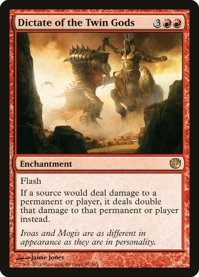 Image for Dictate of the Twin Gods (93) (JOU) - Magic: The Gathering