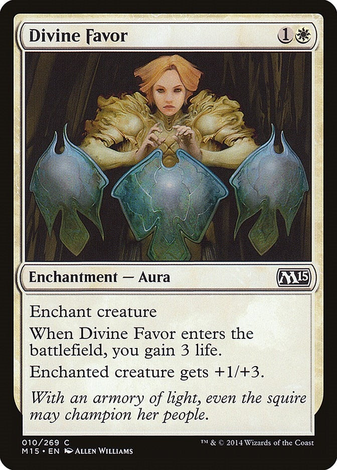 Image for Divine Favor (10) (M15) - Magic: The Gathering