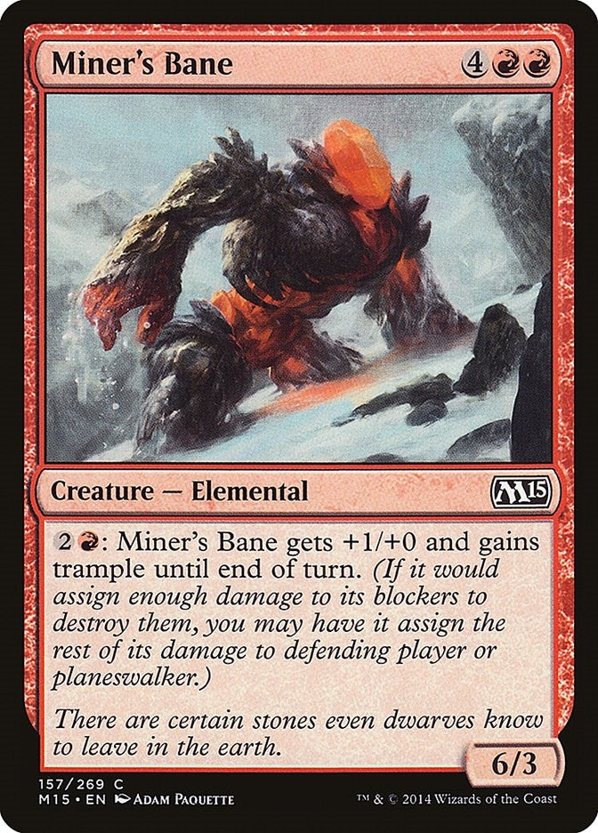 Image for Miner's Bane (157) (M15) - Magic: The Gathering