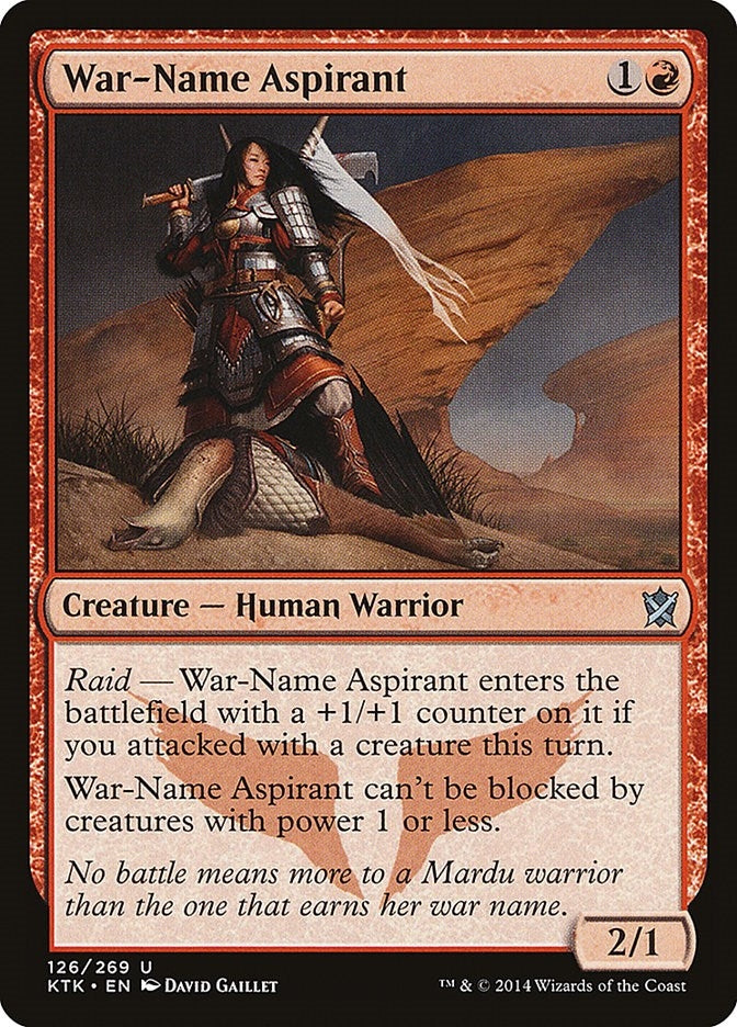 Image for War-Name Aspirant (126) (KTK) - Magic: The Gathering