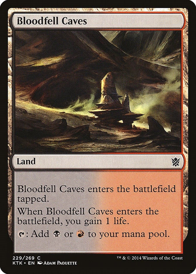 Image for Bloodfell Caves (229) (KTK) - Magic: The Gathering
