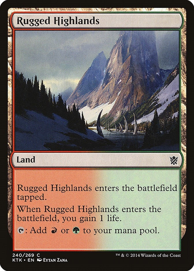 Image for Rugged Highlands (240) (KTK) - Magic: The Gathering