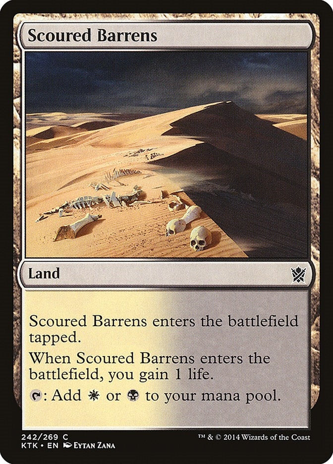 Image for Scoured Barrens (242) (KTK) - Magic: The Gathering