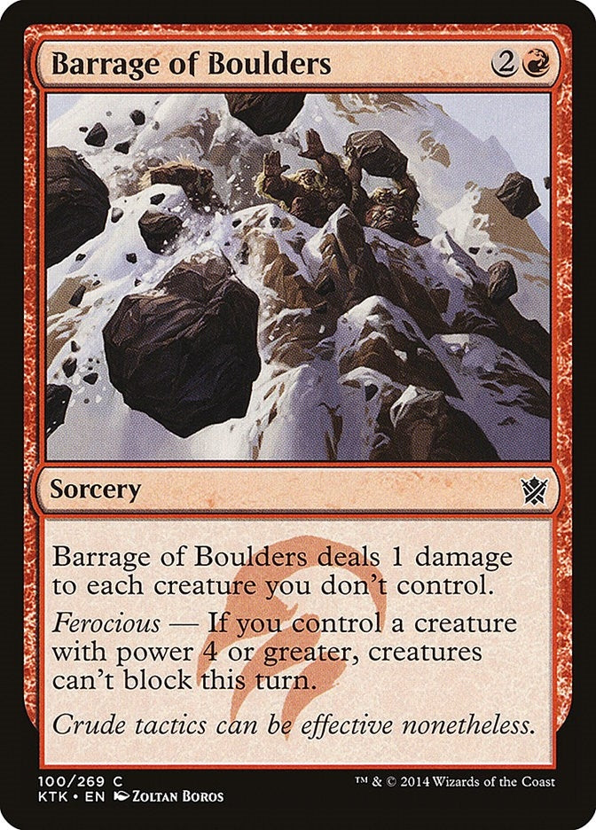 Image for Barrage of Boulders (100) (KTK) - Magic: The Gathering