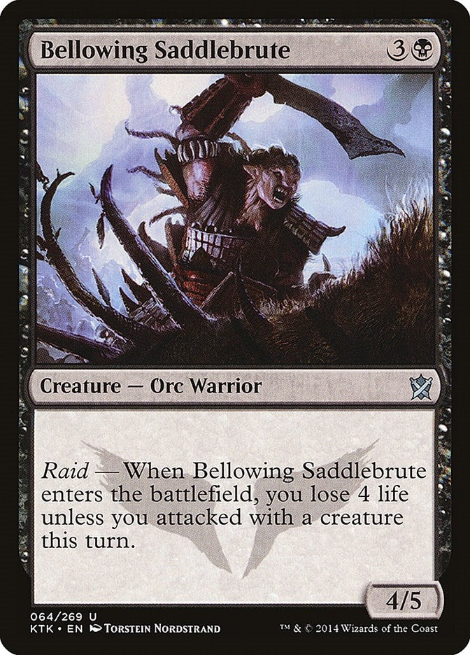 Image for Bellowing Saddlebrute (64) (KTK) - Magic: The Gathering