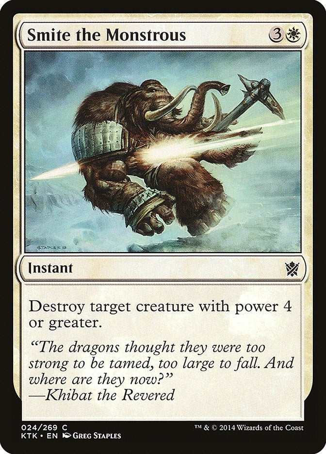 Image for Smite the Monstrous (24) (KTK) - Magic: The Gathering