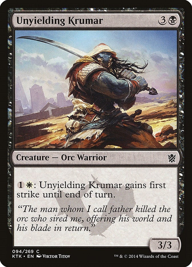 Image for Unyielding Krumar (94) (KTK) - Magic: The Gathering