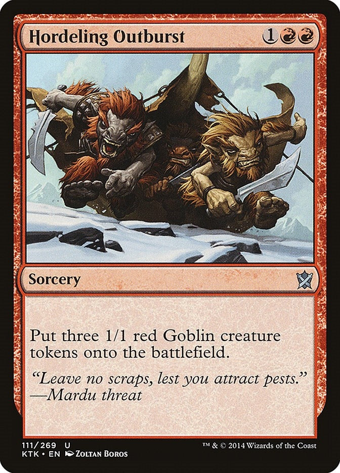 Image for Hordeling Outburst (111) (KTK) - Magic: The Gathering