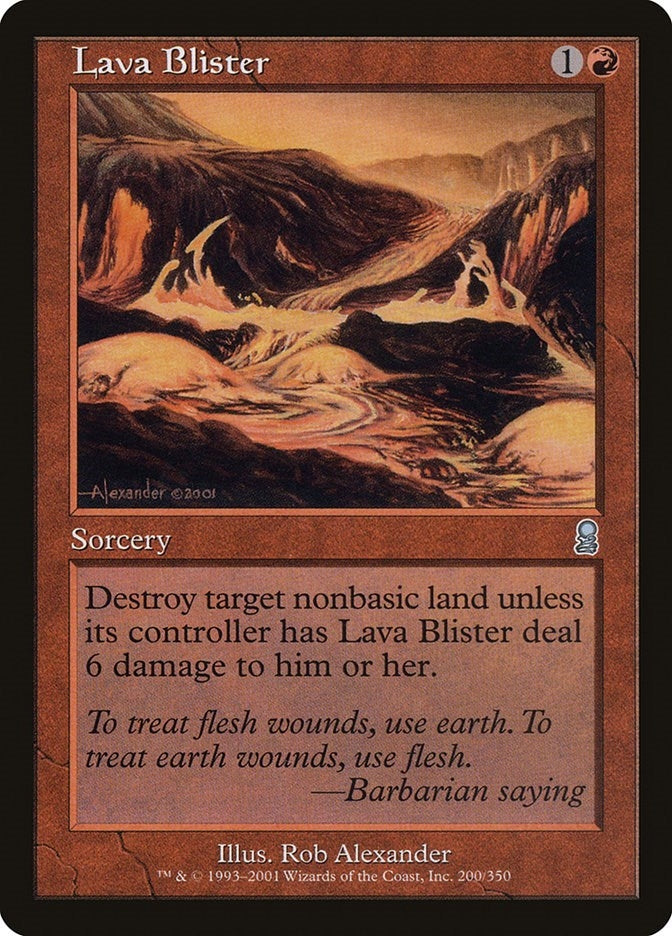 Image for Lava Blister (200) (ODY) - Magic: The Gathering