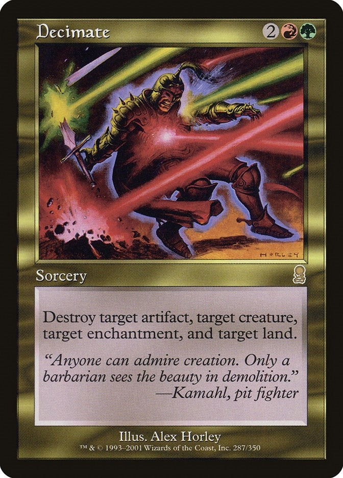 Image for Decimate (287) (ODY) - Magic: The Gathering