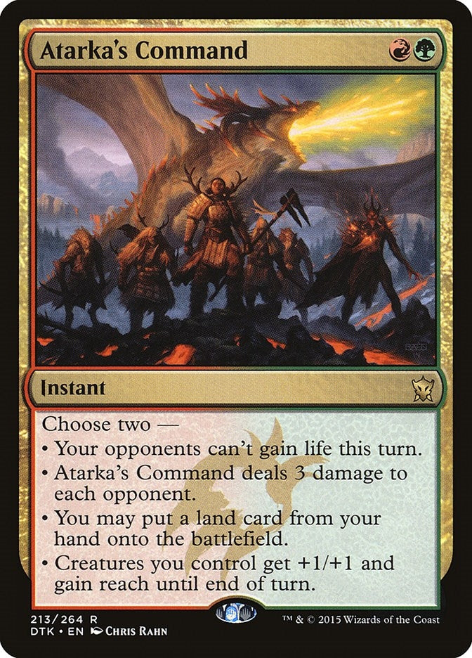 Image for Atarka's Command (213) (DTK) - Magic: The Gathering