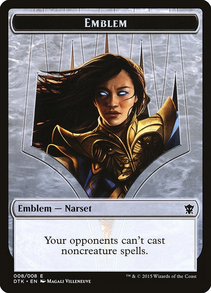 Image for Emblem - Narset Transcendent (8) (DTK) - Magic: The Gathering
