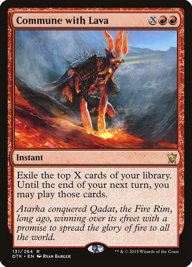 Image for Commune with Lava (131) (DTK) - Magic: The Gathering