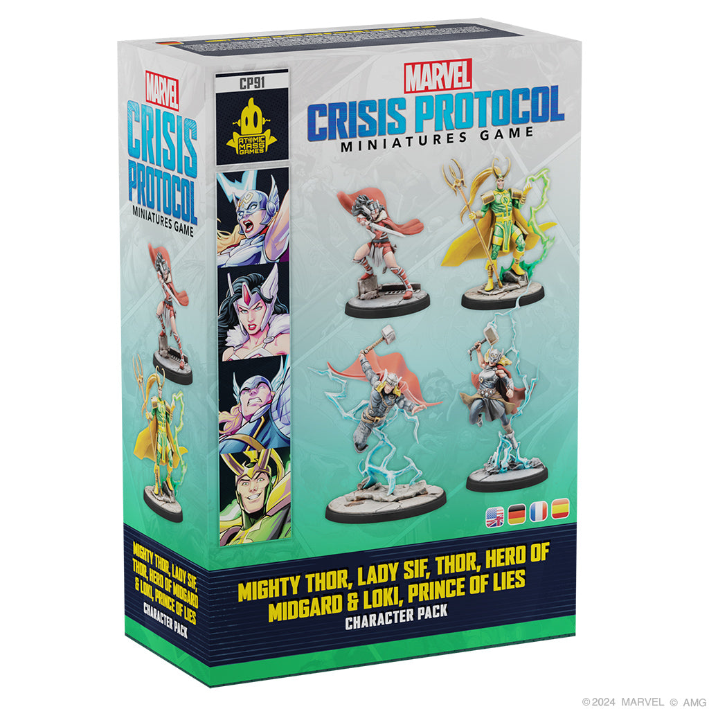 Marvel: Crisis Protocol –  Mighty Thor, Lady Sif, Thor,  Hero of Midgard & Loki,  Prince of Lies